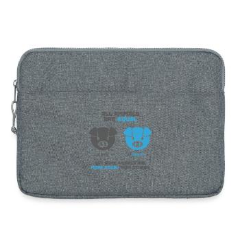 Feed Pig, Acorn Pig - Laptop bag 15" - heather grey - Front