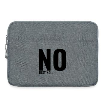 No just no - Laptop bag 15" - heather grey - Front