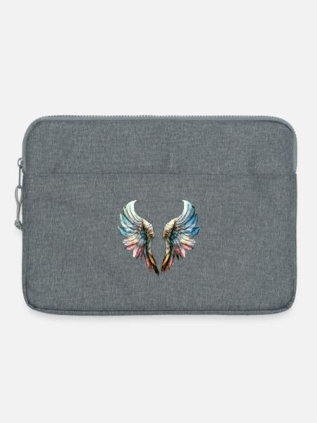 Engelsflügel - Laptoptasche 15" - Grau meliert