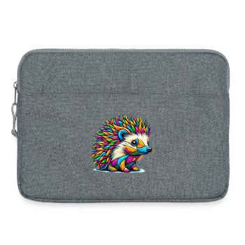 Hedgehog - Laptop bag 15" - heather grey - Front