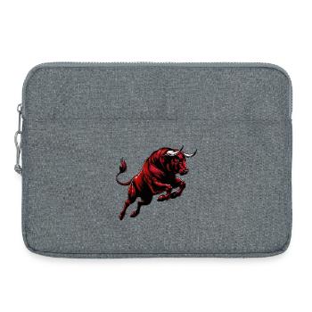 Taureau - Sacoche pour ordinateur portable 15 pouces - gris chiné - Devant