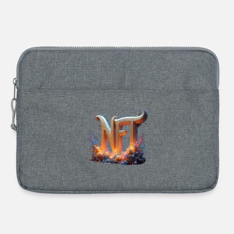 Feiertags-NFT-Ausgabe - Laptoptasche 15" - Grau meliert