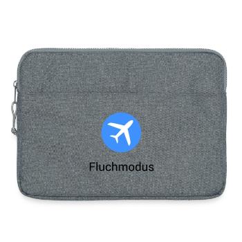 Mode Avion Jurer Avion Icône Bureau Humour Drôle - Sacoche pour ordinateur portable 15 pouces - gris chiné - Devant