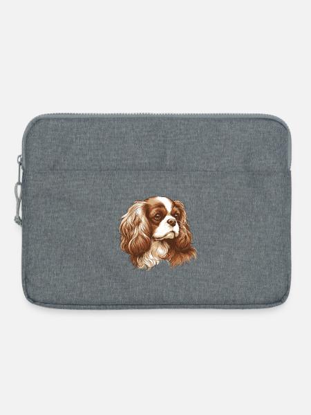 Cavalier King Charles Spaniel - Laptoptasche 15" - Grau meliert