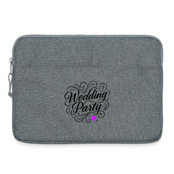 Hochzeit Party Hochzeitsfeier - Laptoptasche 15" - Grau meliert - Vorne