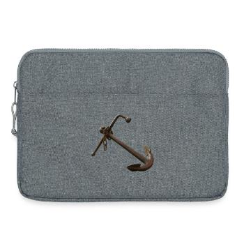 Ancre Nautique Rouillée - Sacoche pour ordinateur portable 15 pouces - gris chiné - Devant