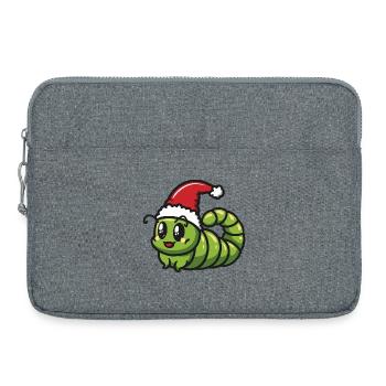 Wurm Weihnachten - Laptoptasche 15" - Grau meliert - Vorne