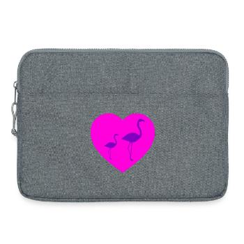 Flamingos - Laptoptasche 15" - Grau meliert - Vorne