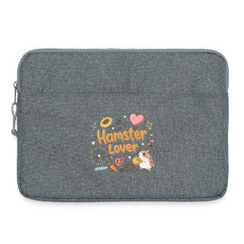 Hamsterliebhaber: Kawaii Sweetness - Laptoptasche 15" - Grau meliert - Vorne