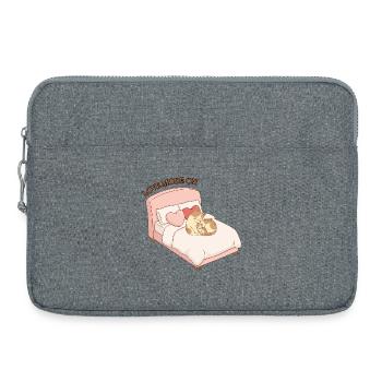 Love Mode on - Katzenliebe - Laptop bag 15" - heather grey - Front