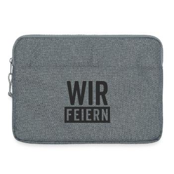 We Celebrate – Party Motif - Laptop bag 15" - heather grey - Front