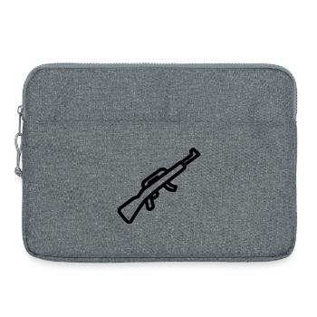 Submachine gun - Laptop bag 15" - heather grey - Front