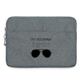 Dikkenek - "It's exceedingly annoying" Aviator - Laptop bag 15" - heather grey - Front