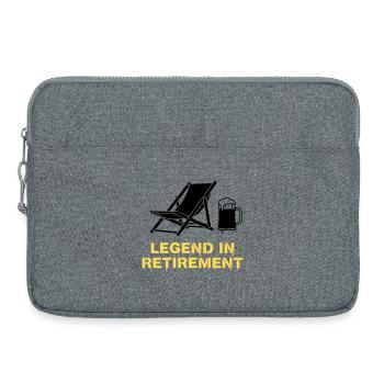 Retired Legend Rente Liegestuhl - Laptoptasche 15" - Grau meliert - Vorne
