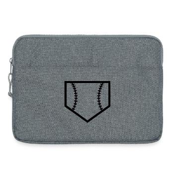Home plate - Laptop bag 15" - heather grey - Front
