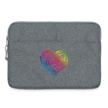 Thailand Heart Colorful - Laptop bag 15" - heather grey - Front