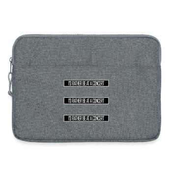 Je préférerais être à un concert Lustig Musik Konzert - Sacoche pour ordinateur portable 15 pouces - gris chiné - Devant