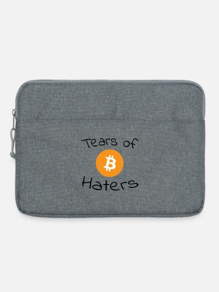Tears of Bitcoin Haters - Laptoptasche 15" - Grau meliert