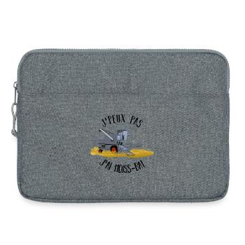 J'peux pas j'ai moiss-bat - Sacoche pour ordinateur portable 15 pouces - gris chiné - Devant