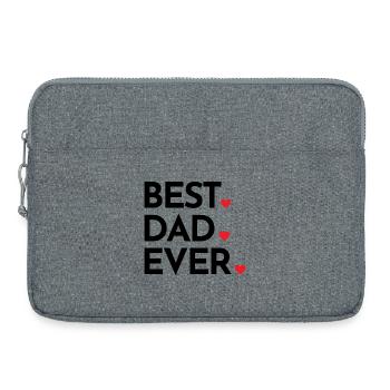 Best dad ever - must-have gift for dads - Laptop bag 15" - heather grey - Front