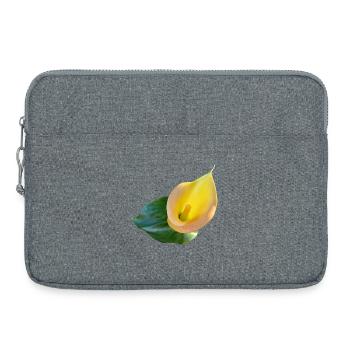 YELLOW CALLA LILY - Laptop bag 15" - heather grey - Front