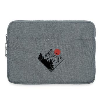 Red Sun Summit Silhouette - Laptop bag 15" - heather grey - Front