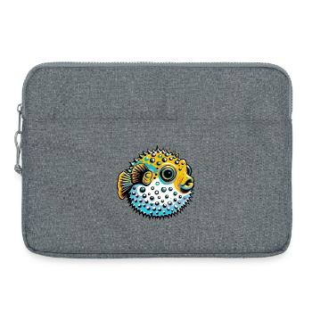 Kugelfisch - Laptoptasche 15" - Grau meliert - Vorne