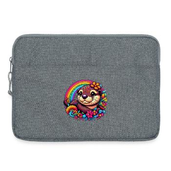 Loutre - Sacoche pour ordinateur portable 15 pouces - gris chiné - Devant