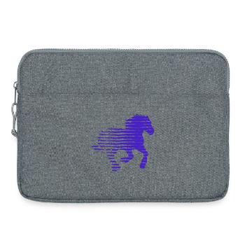 CHEVAL. POULE. COQ. ANIMAL. OISEAU. LICORNE. CONTE - Sacoche pour ordinateur portable 15 pouces - gris chiné - Devant