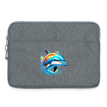 Delfin - Laptoptasche 15" - Grau meliert - Vorne