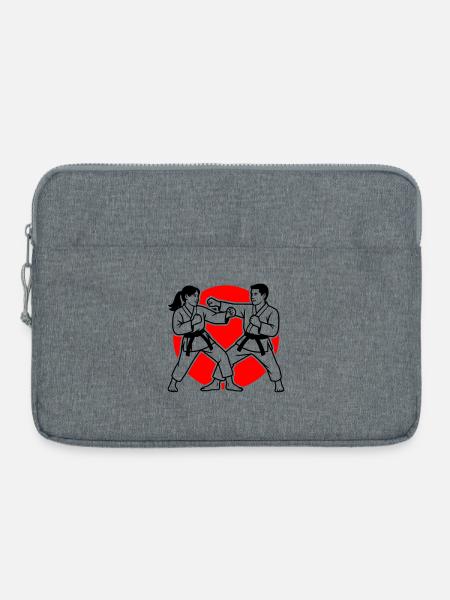 Karate Kumite - Laptoptasche 15" - Grau meliert