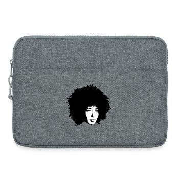 T-shirt afro-beauté - Sacoche pour ordinateur portable 15 pouces - gris chiné - Devant
