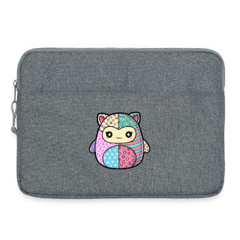 Patchwork Kitten Pastellfarben - Laptoptasche 15" - Grau meliert - Vorne