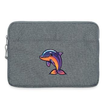 Dauphin Halloween Zombie - Sacoche pour ordinateur portable 15 pouces - gris chiné - Devant