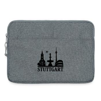 Stuttgart Silhouette Landmark - Laptop bag 15" - heather grey - Front