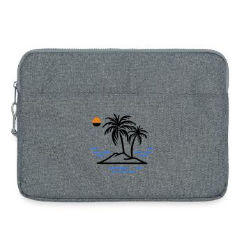 Île Palm - Sacoche pour ordinateur portable 15 pouces - gris chiné - Devant