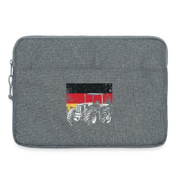 Conducteur de tracteur Allemagne Tracteur Ferme - Sacoche pour ordinateur portable 15 pouces - gris chiné - Devant