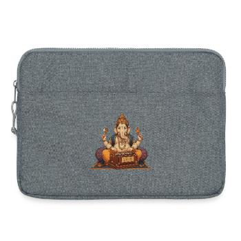 Art de l’harmonium Ganesha - Sacoche pour ordinateur portable 15 pouces - gris chiné - Devant