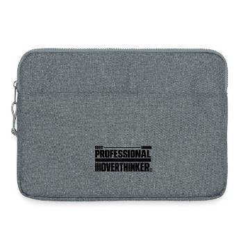 Introvertiert professional Overthinker - Laptoptasche 15" - Grau meliert - Vorne