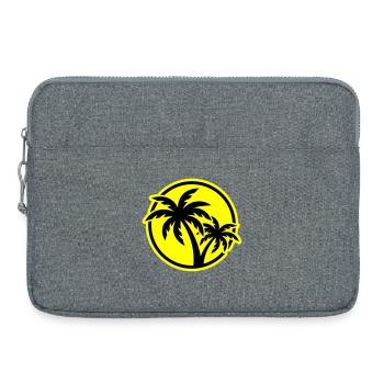 Palm Tree Symbol Beach - Laptop bag 15" - heather grey - Front