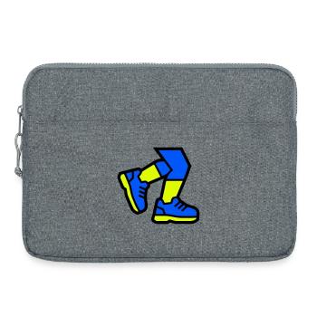 Dynamic Runner Legs Jogging - Laptop bag 15" - heather grey - Front