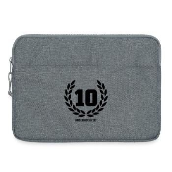 10 Rosenhochzeit - Laptoptasche 15" - Grau meliert - Vorne