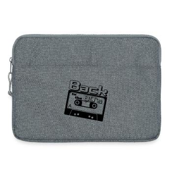 80er Party,Fun Shirt, - Back to the 80s ...(25) - Laptoptasche 15" - Grau meliert - Vorne
