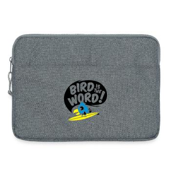 surfing bird - bird is the word - surfin bird - Laptoptasche 15" - Grau meliert - Vorne
