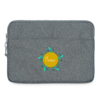 PEACE. PAIX - Sacoche pour ordinateur portable 15 pouces - gris chiné - Devant