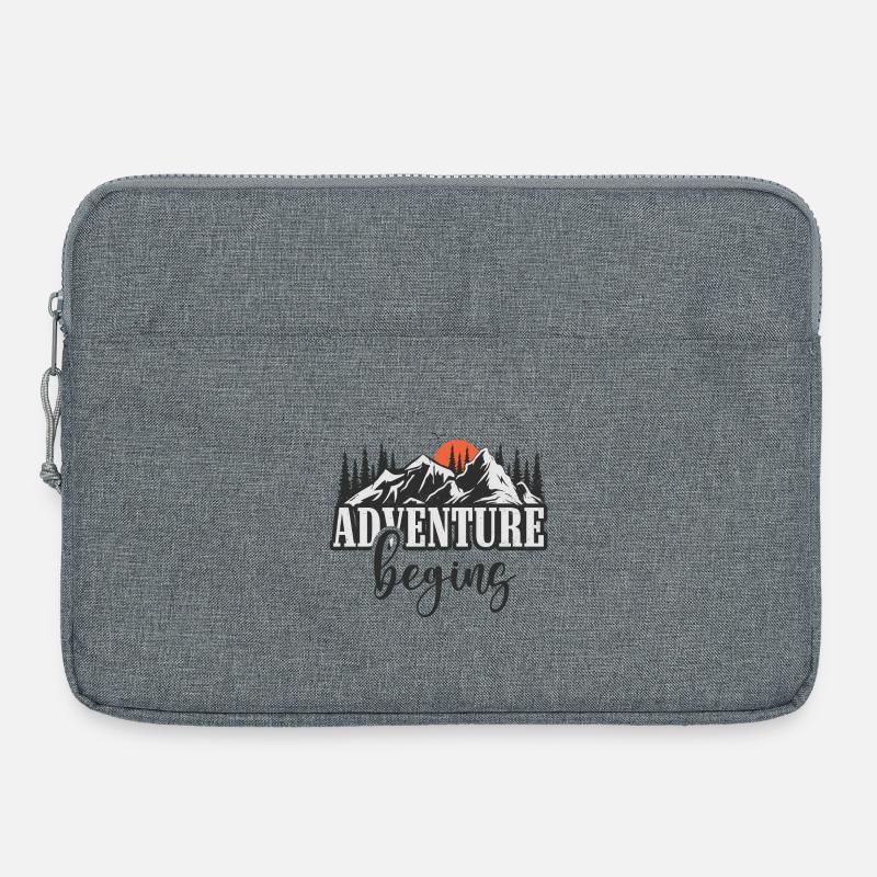 L’aventure commence - Sacoche pour ordinateur portable 15 pouces - gris chiné