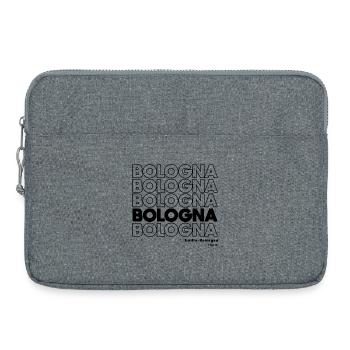 Design de lettrage de Bologne Émilie-Romagne - Sacoche pour ordinateur portable 15 pouces - gris chiné - Devant