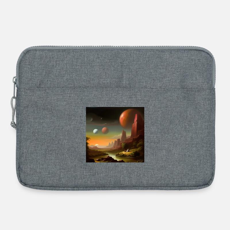 Planet Universum Himmel - Laptoptasche 15" - Grau meliert