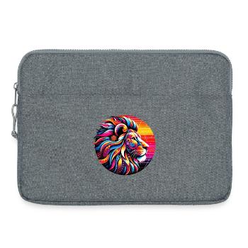 Löwe - Laptoptasche 15" - Grau meliert - Vorne