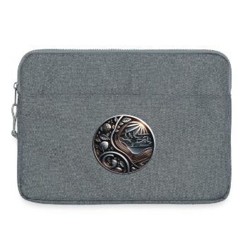 Metallic Sunshine City - Laptoptasche 15" - Grau meliert - Vorne